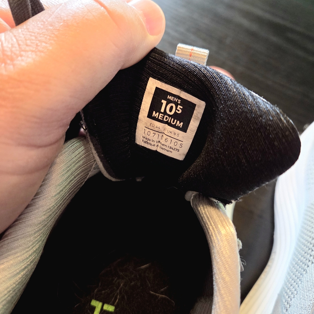 Gray and White Athletic Sneakers - Picture 5 of 5